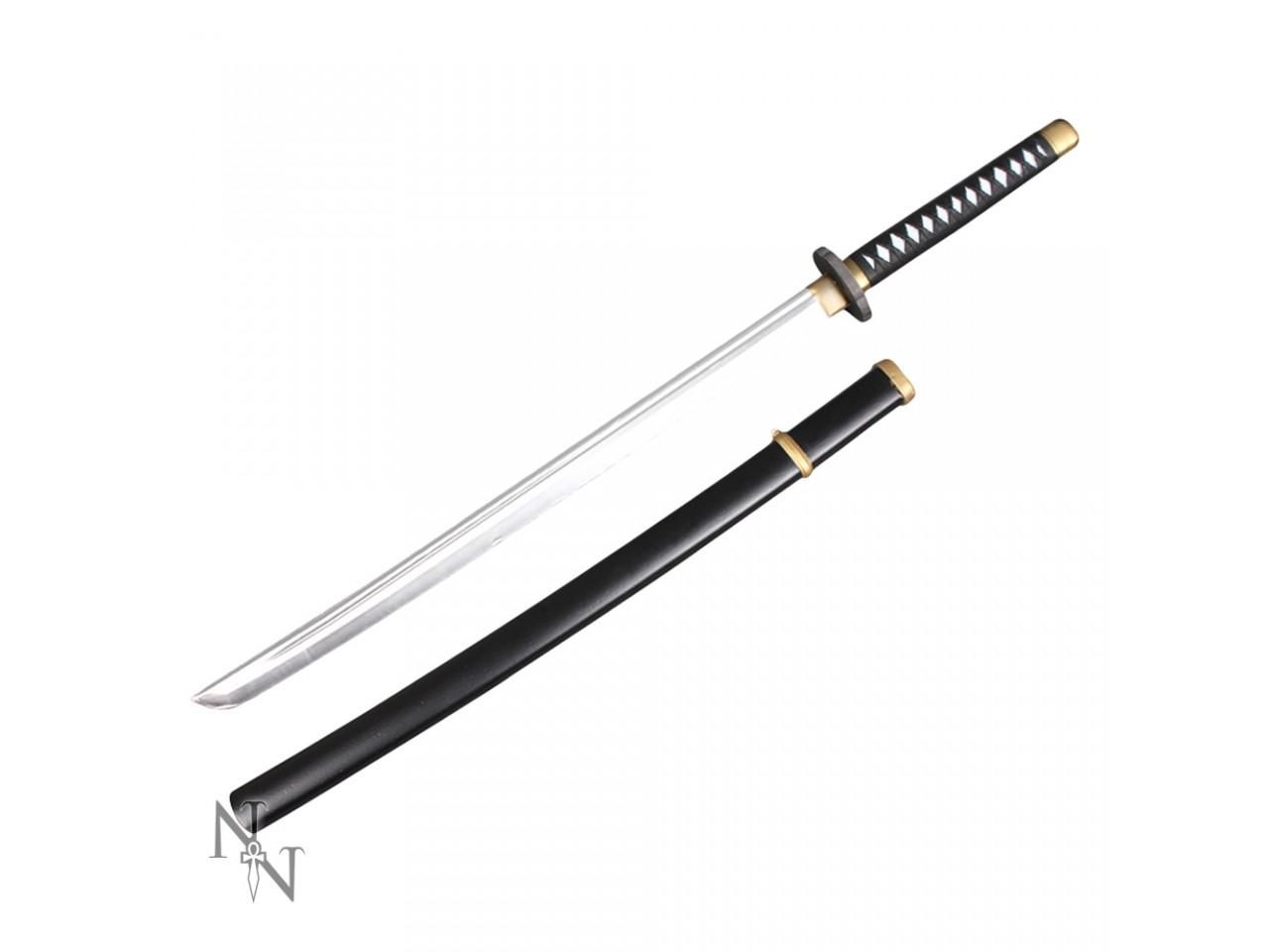 Samurai & Ninjas - Black and White Handled Katana 99cm