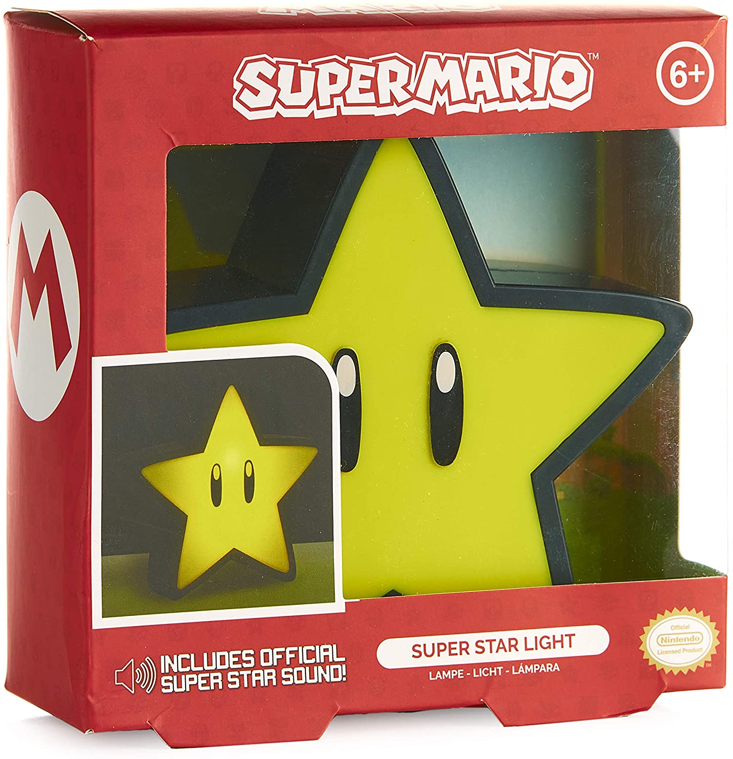 Super Mario Bros. - Lampe Icon Super Star avec son