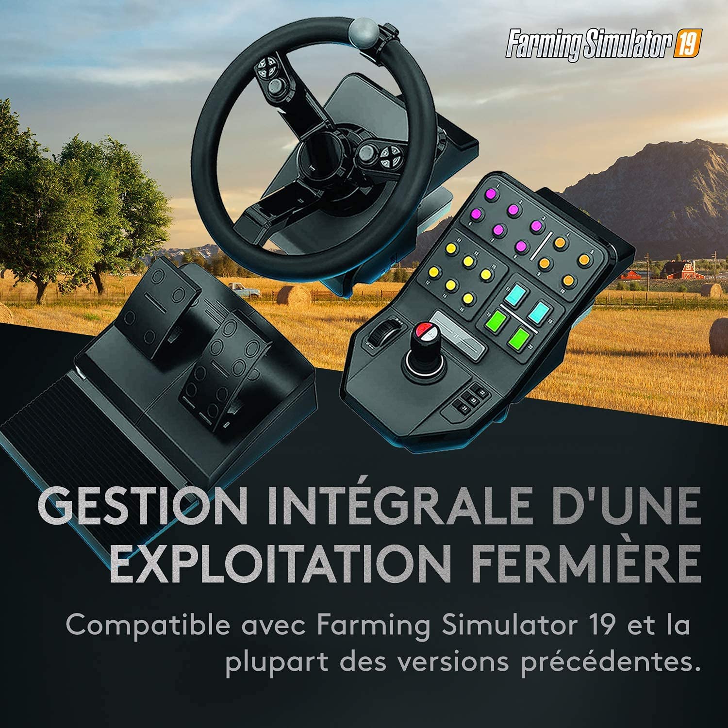 Logitech Ensemble d'équipement lourd pour simulateur agricole G Saitek