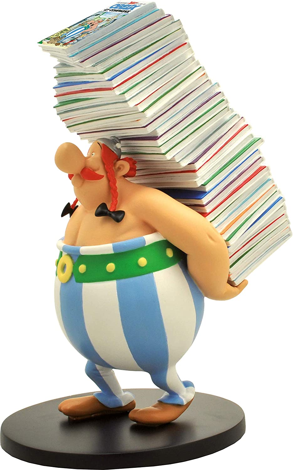 Plastoy - Astérix : Obélix pile d'albums - Figurine de collection