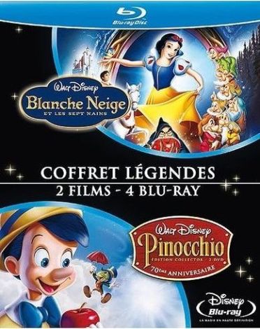 Blanche Neige et les Sept Nains + Pinocchio [Blu-ray]