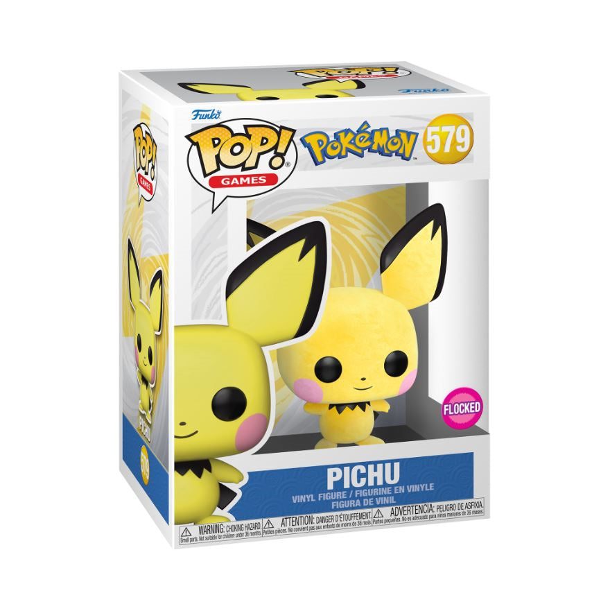 Funko Pop! Games: Pokémon - Pichu (Flocked) - Smartoys Exclusive