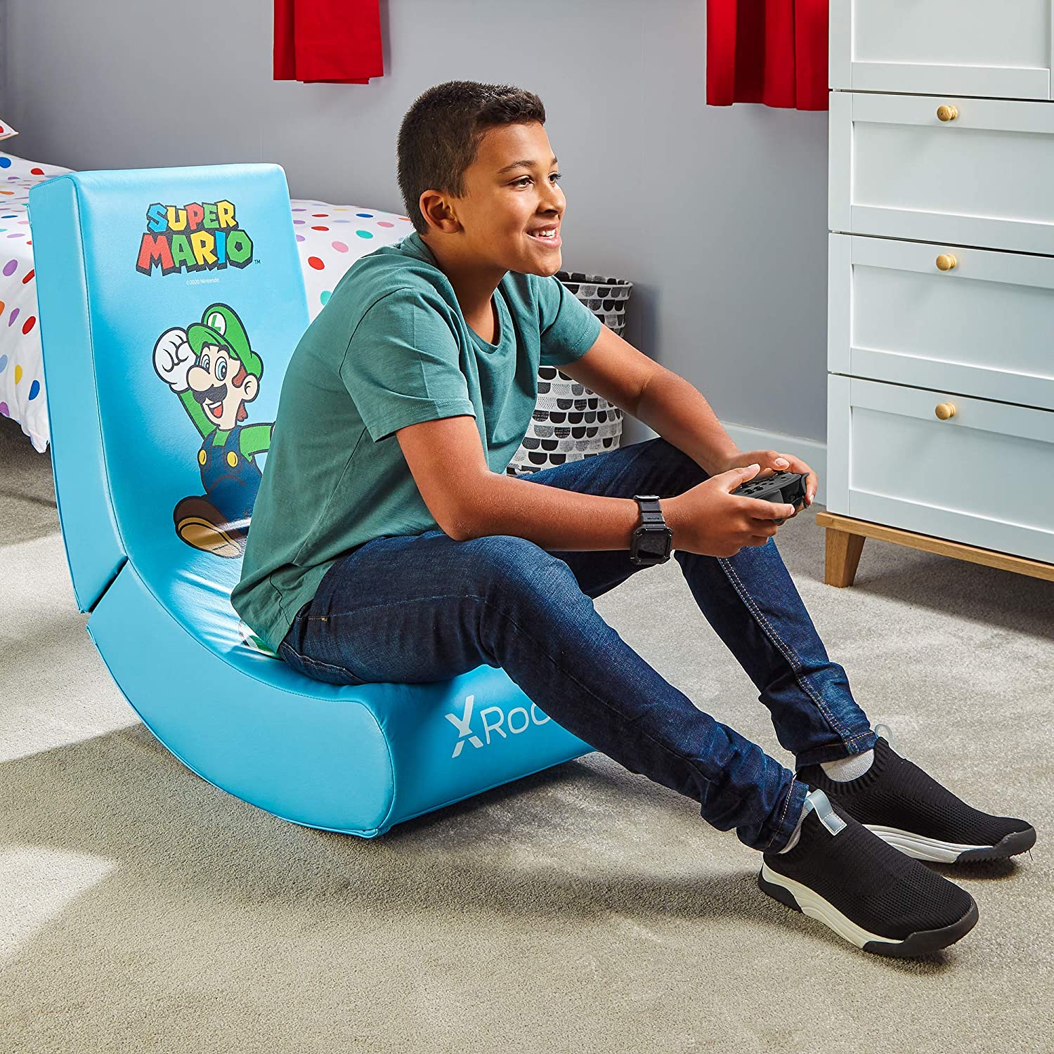 X Rocker - Nintendo Video Rocker Super Mario All-Star Collection Luigi Gaming Chair