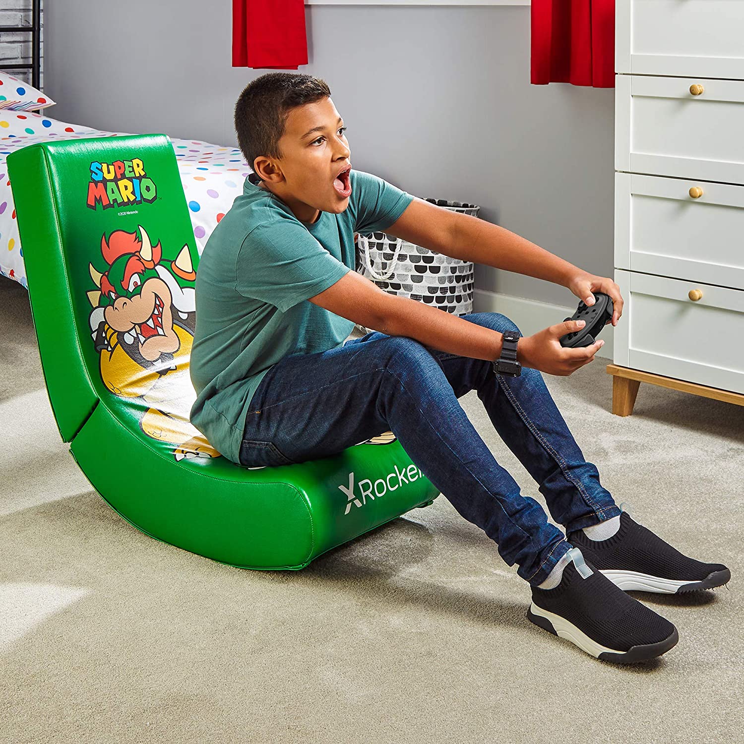 X Rocker - Nintendo Video Rocker Super Mario All-Star Collection Bowser Gaming Chair