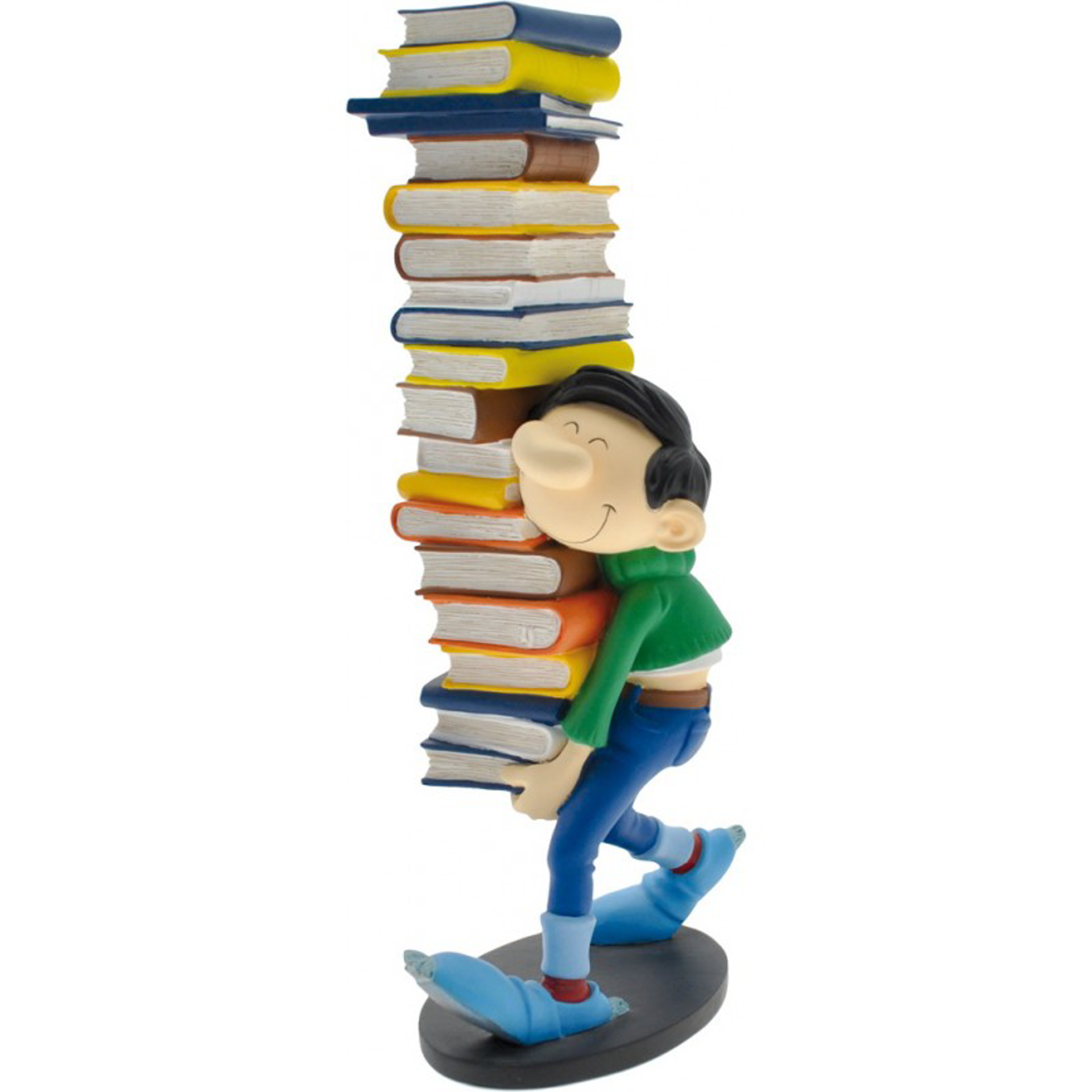 Plastoy - Gaston portant une pile de livres Figurine de collection