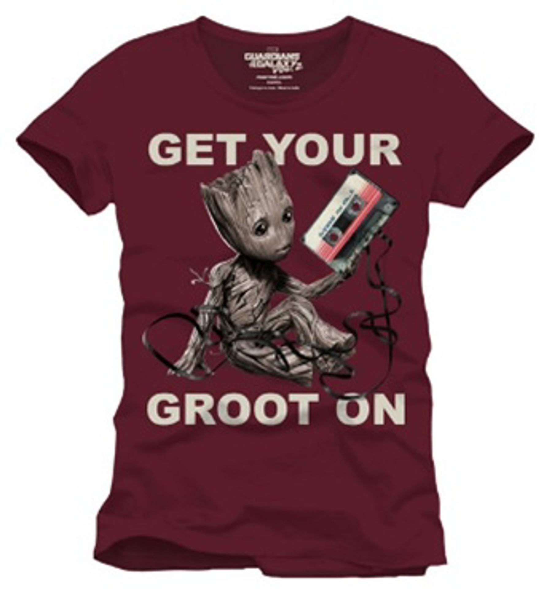 Gardians of the Galaxy vol.2 - Get Your Groot On Burgundy T-Shirt - S