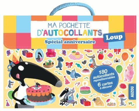 Ma pochette d'autocollants Loup ; spécial anniversaire