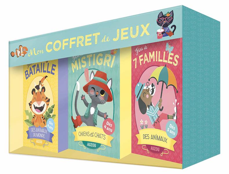 Mon coffret de jeux ; 7 familles, mistigri et bataille !