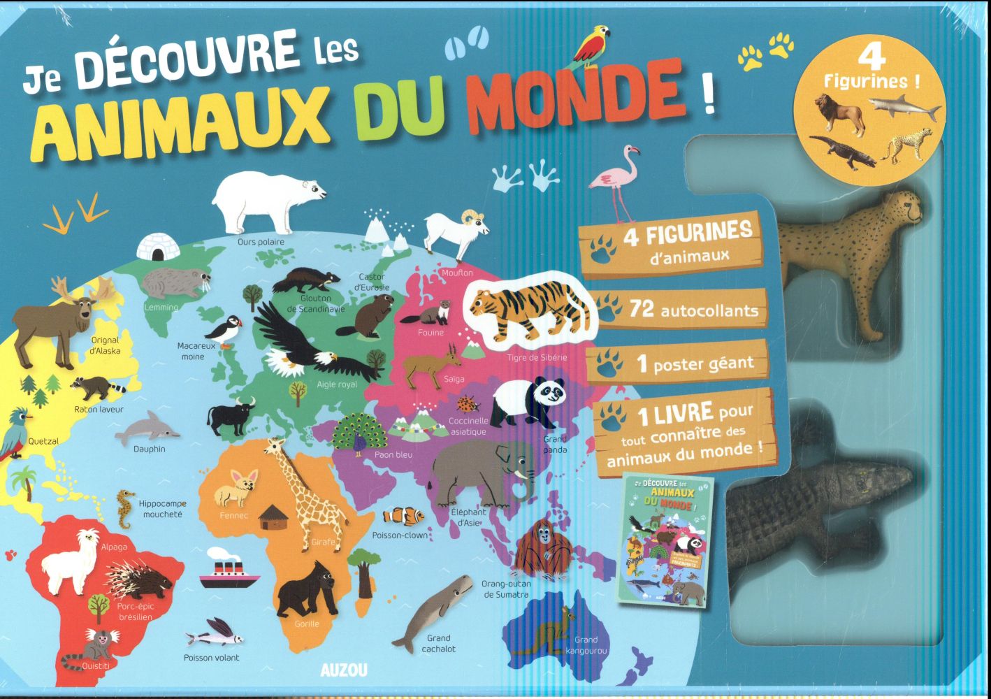 Je découvre les animaux du monde (4 figurines)