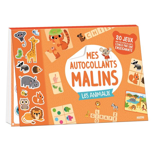 Mes autocollants malins ; les animaux