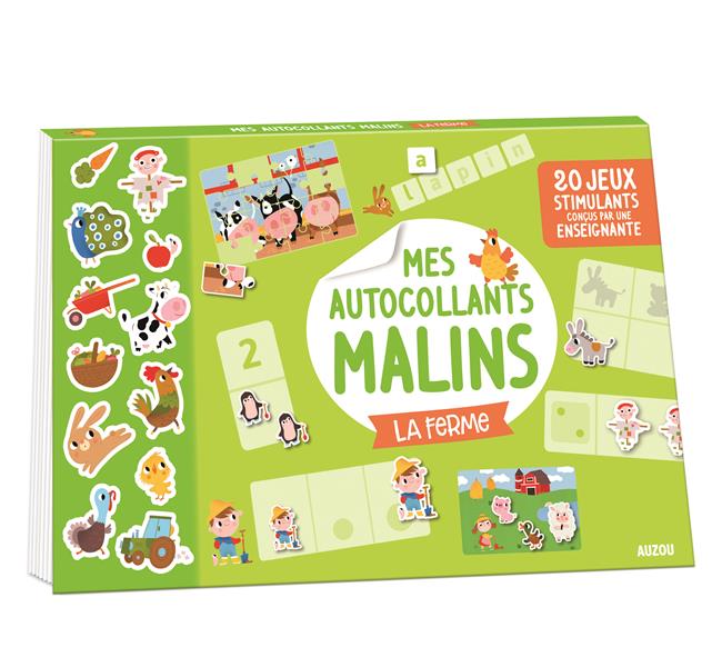 Mes autocollants malins ; la ferme