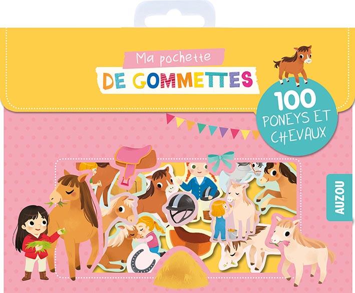 Ma pochette de gommettes : 100 poneys et chevaux