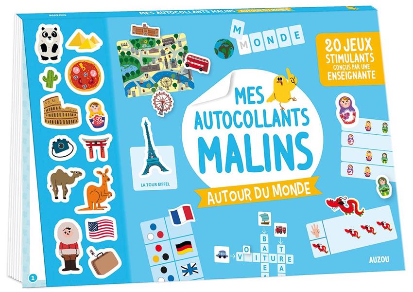 Mes autocollants malins : autour du monde