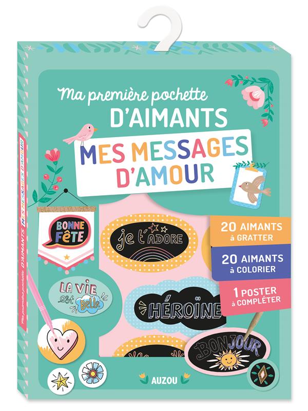 Ma première pochette d'aimants : mes messages d'amour