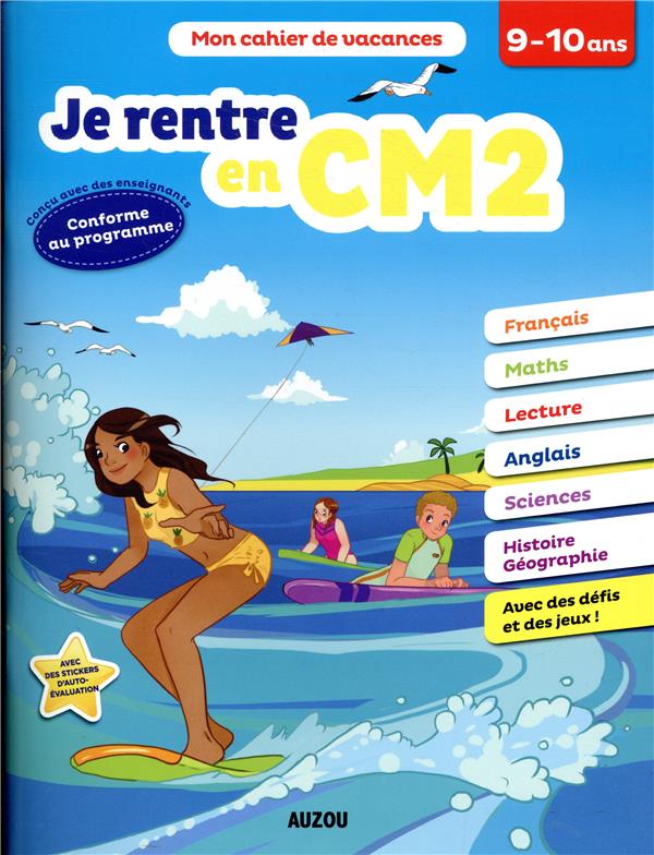 Cahier de vacances : je rentre en CM2