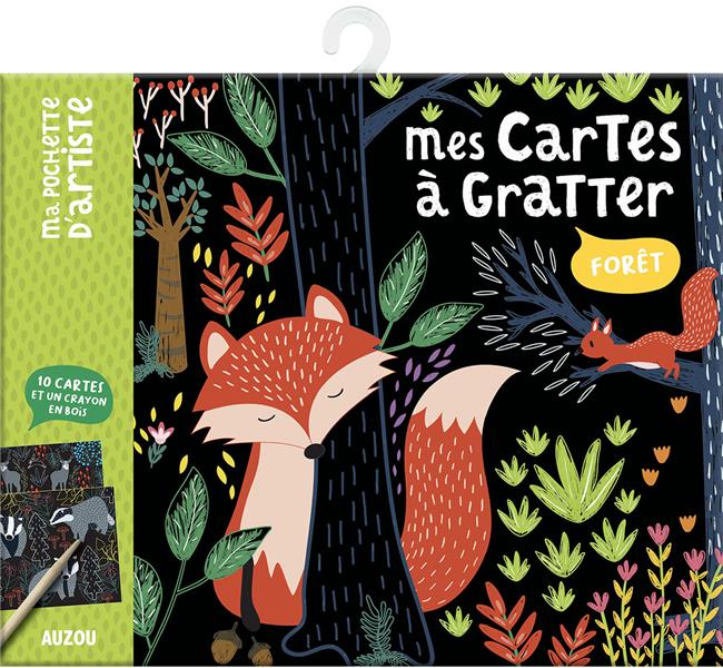 Mes cartes à gratter ; forêt