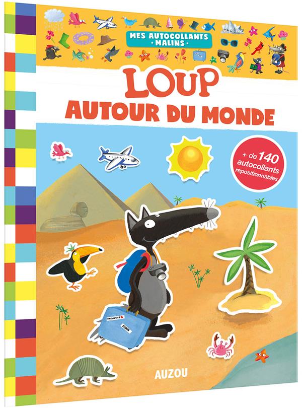 Mes autocollants malins : Loup autour du monde