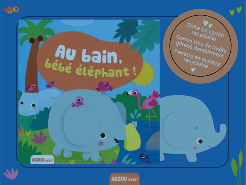 Au bain, bébé éléphant !