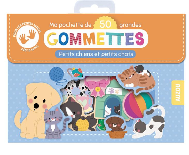 Ma pochette de gommettes : petits chiens et petits chats