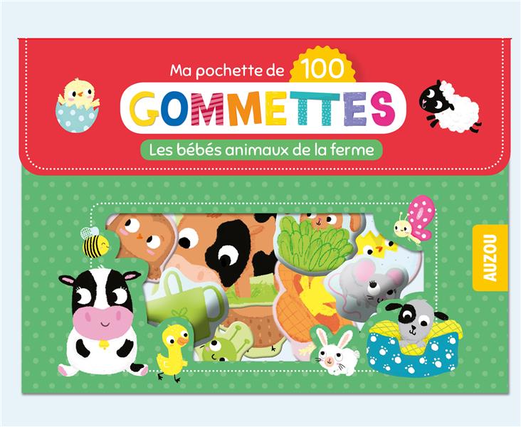 Ma pochette de gommettes : les bébés animaux de la ferme