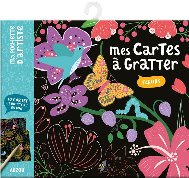 Mes cartes à gratter ; fleurs