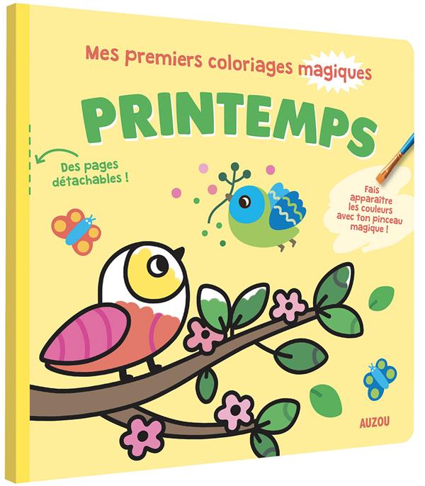 Mes premiers coloriages magiques : printemps