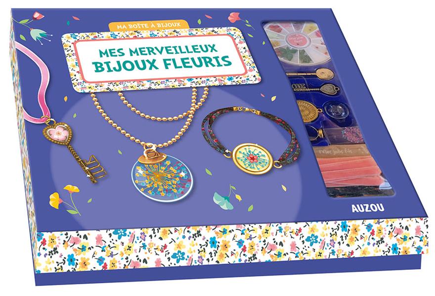 Ma boîte à bijoux ; mes jolis bijoux en fleurs séchées