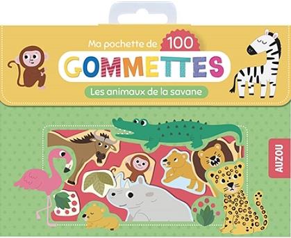 Ma pochette de gommettes : les animaux de la savane