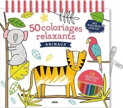 Mes 50 coloriages relaxants ; animaux