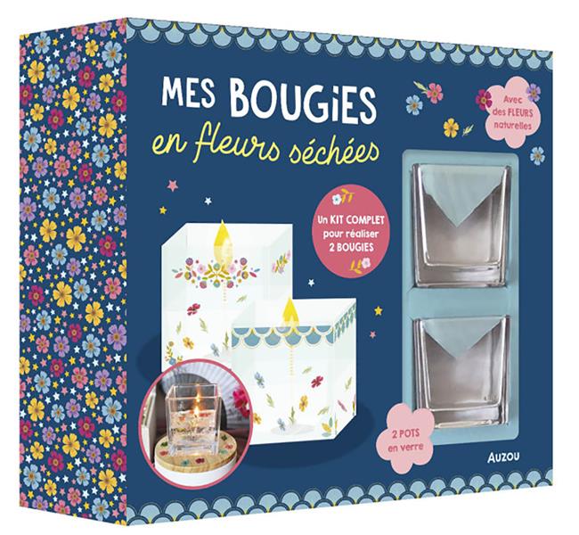 Mon atelier déco : mes bougies en fleurs séchées