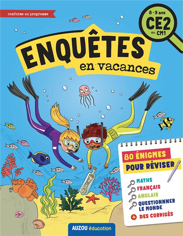 Enquêtes en vacances du CE2 au CM1