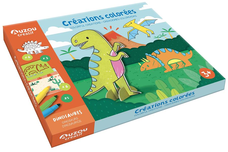 Créations colorées : dinosaures