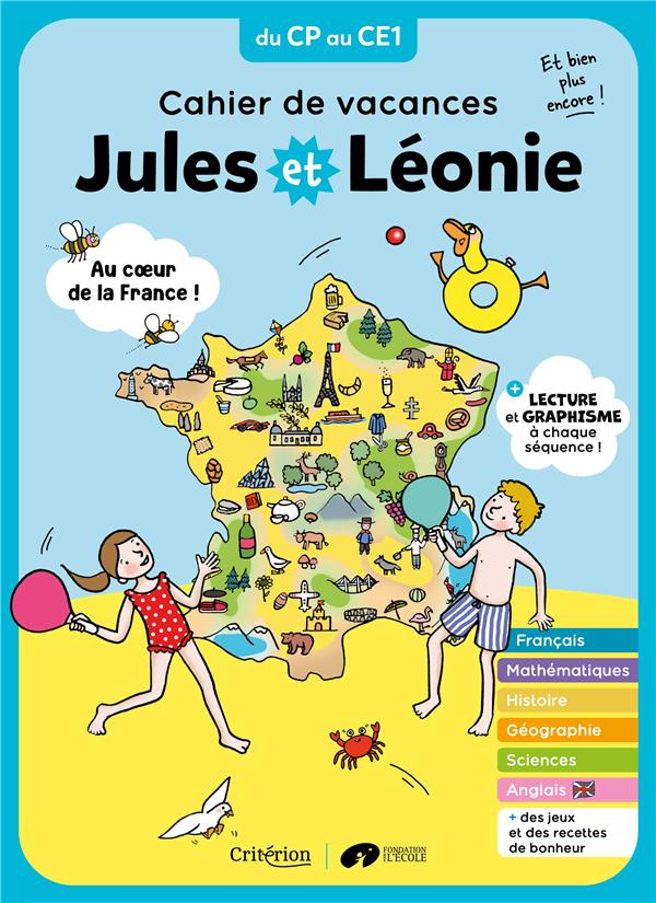 Jules et Léonie : Cahier de vacances ; du CP au CE1