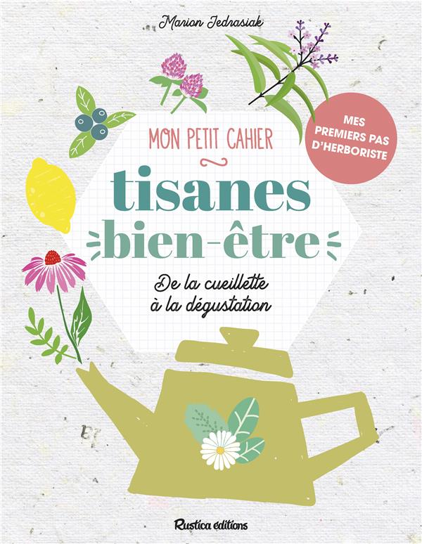 Mon petit cahier tisanes bien-être ; de la cueillette à la dégustation