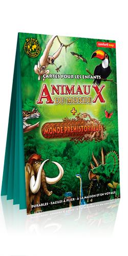 Carte animaux du monde pour enfants