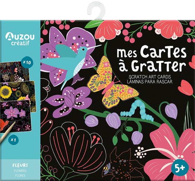 Mes cartes à gratter : fleurs