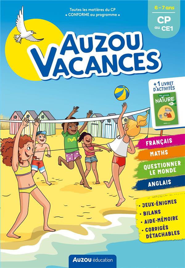 Cahier de vacances : Auzou vacances ; du CP au CE1