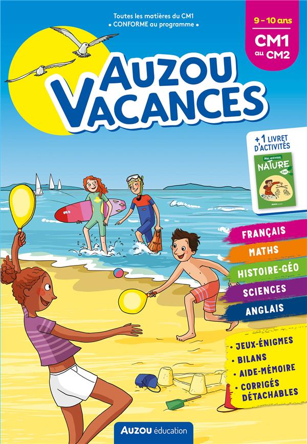 Cahier de vacances : Auzou vacances ; du CM1 au CM2