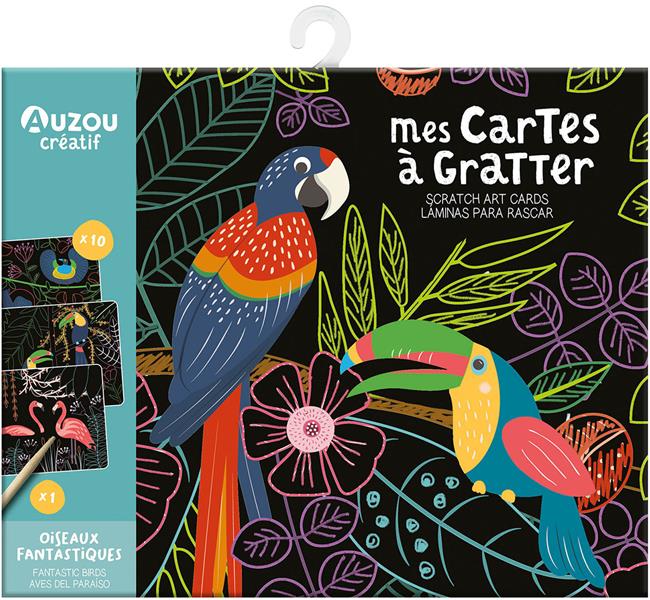 Mes cartes à gratter : Oiseaux fantastiques