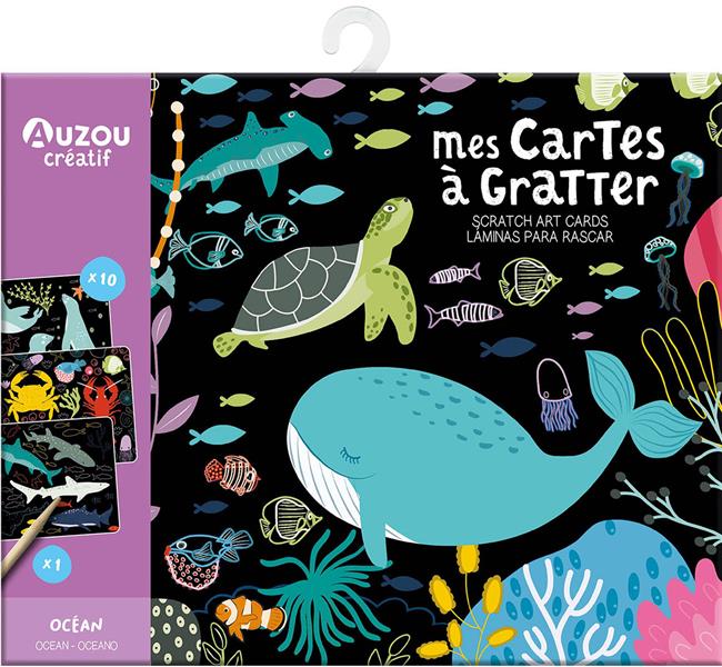 Mes cartes à gratter : océan