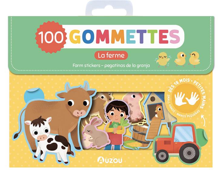 Ma pochette de gommettes : 100 gommettes : la ferme