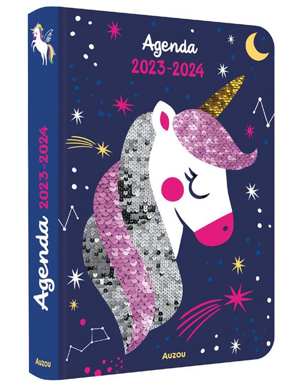 Agenda licorne et sequins