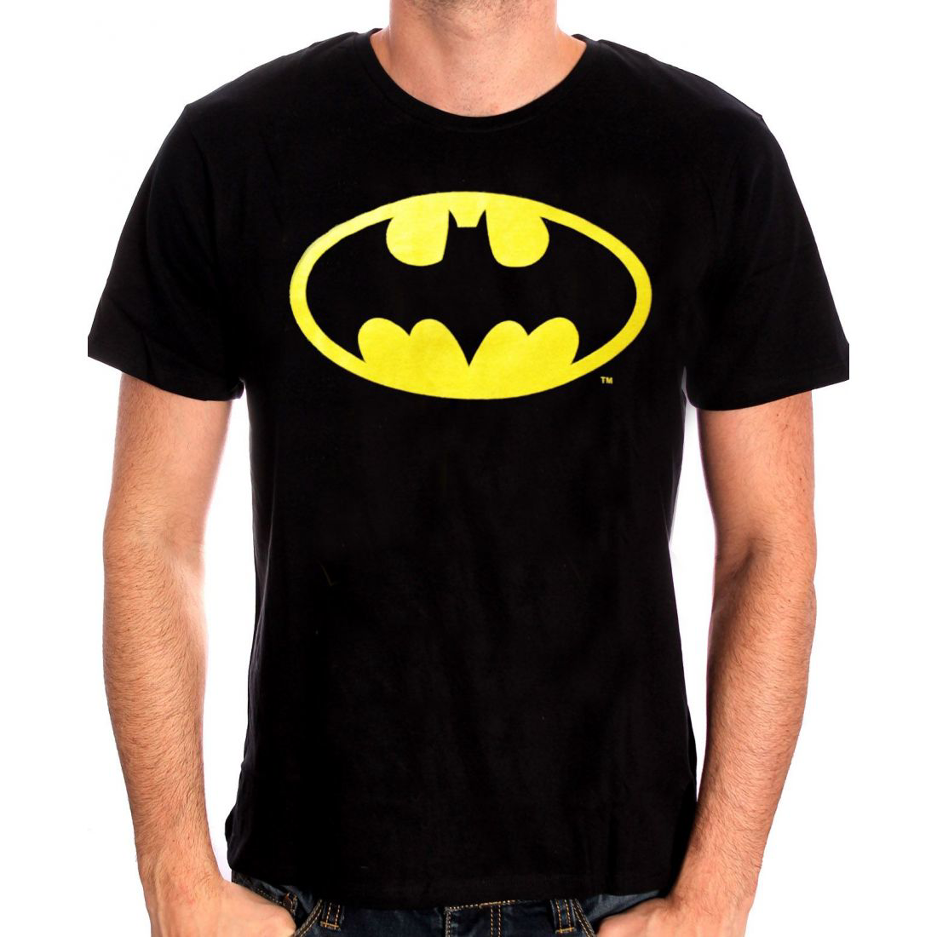 DC Comics - Batman Classic Logo Black T-Shirt - L