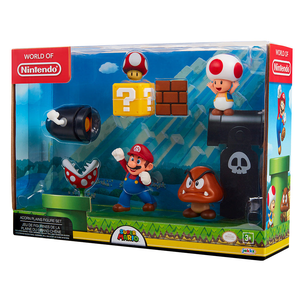 Nintendo - Super Mario Jeu de figurines de la Plaine du Grand Chêne