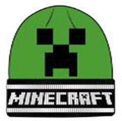 Minecraft - Bonnet Vert et Noir Visage de Creeper