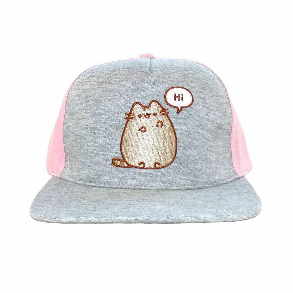 Pusheen - "Hi" Gris et Blanc Casquette Snapback