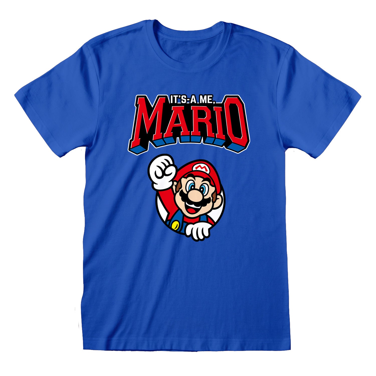 Nintendo - T-Shirt unisexe Bleu Super Mario "Varsity" - L