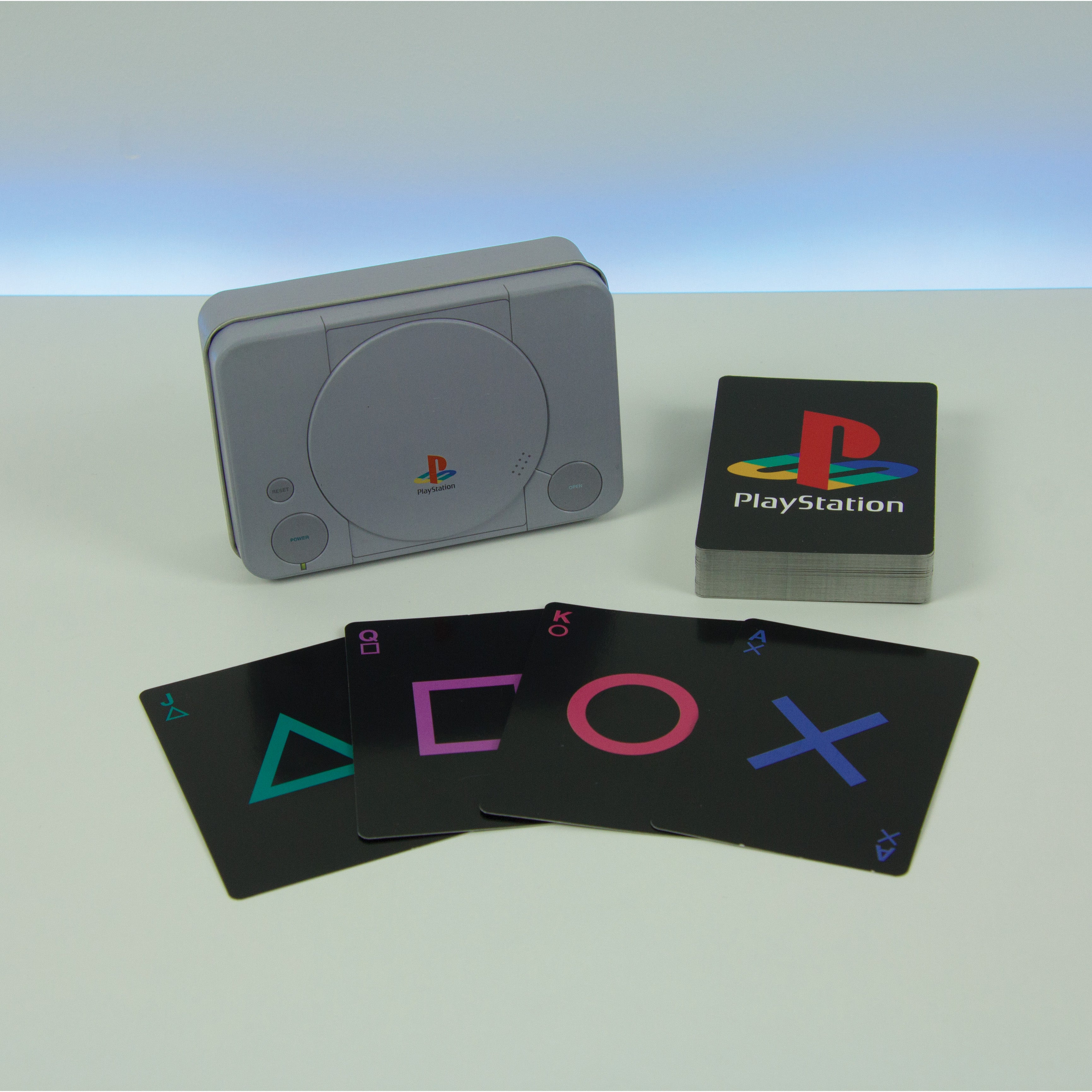 Playstation - Jeu de Cartes + Boite en Fer