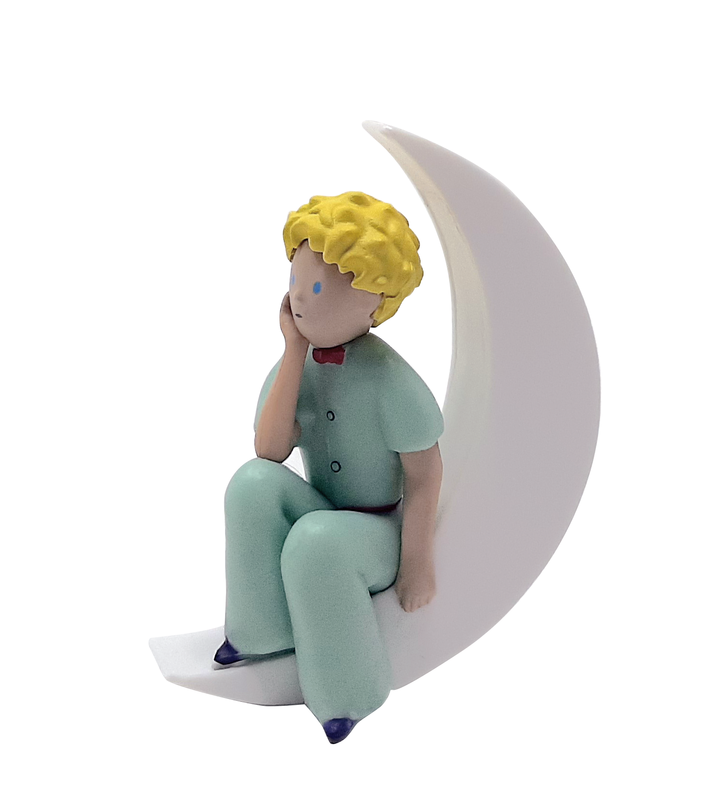 Plastoy - Figurine Le Petit Prince Assis Sur La Lune