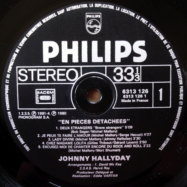 Johnny – En Pièces DétachéesVinyle 33Tours]